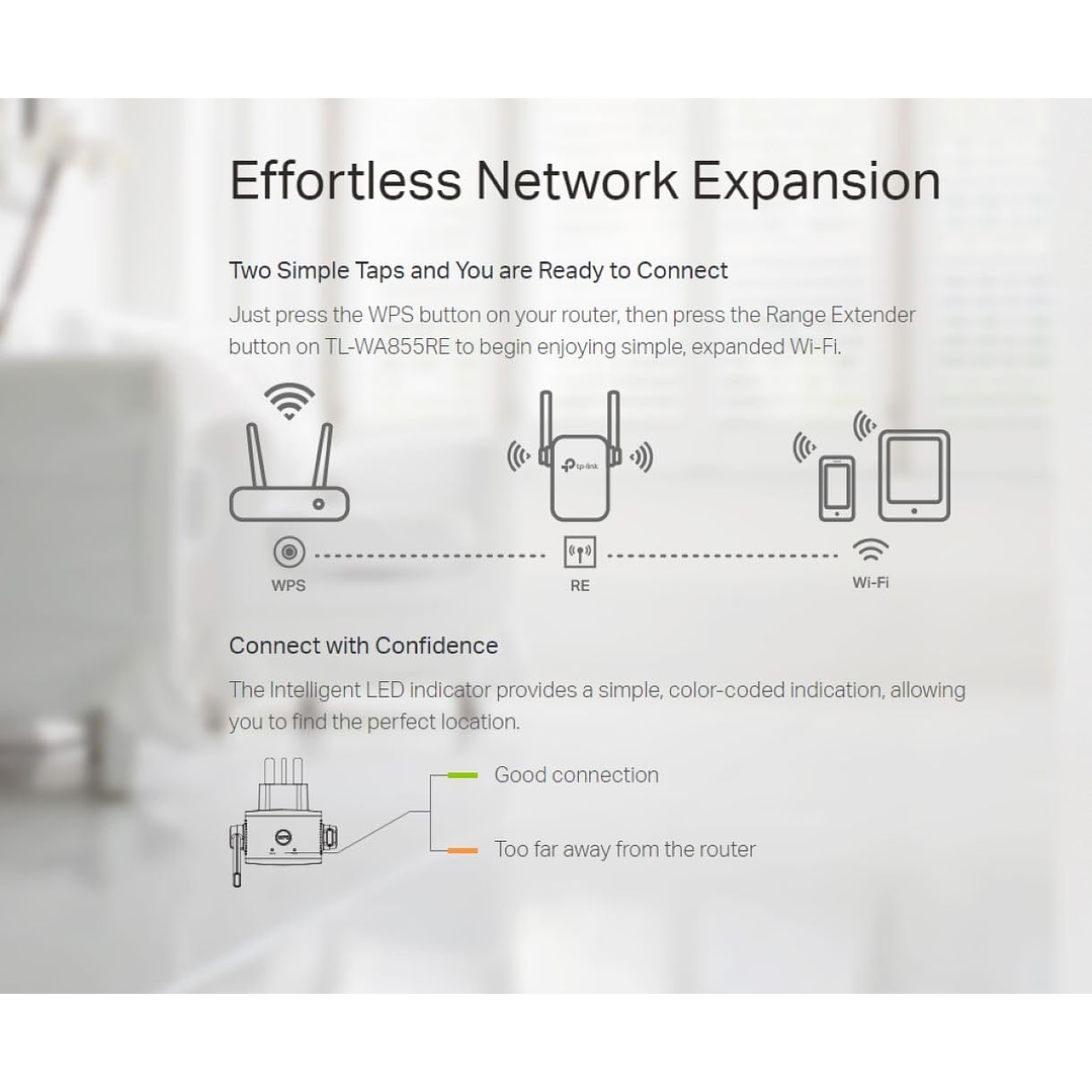 Repetidor de Sinal TP-Link N300 TL-WA855RE 4