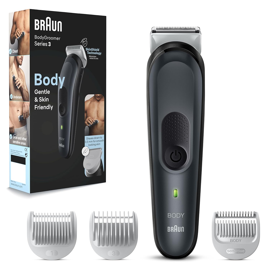 Braun Body Groomer BG3340 6 em 1 Aparador Facial e Corporal  1