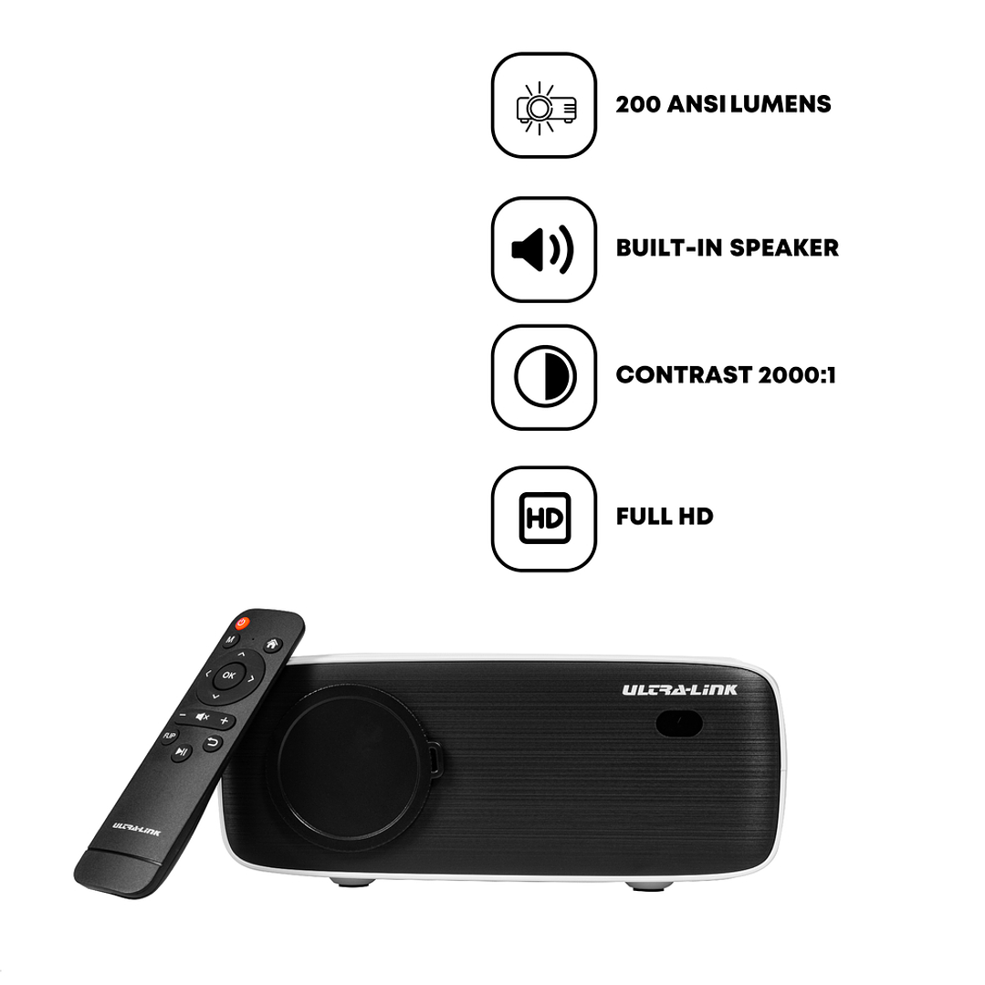 Ultra-Link PJ80 Compact LED Projector 5