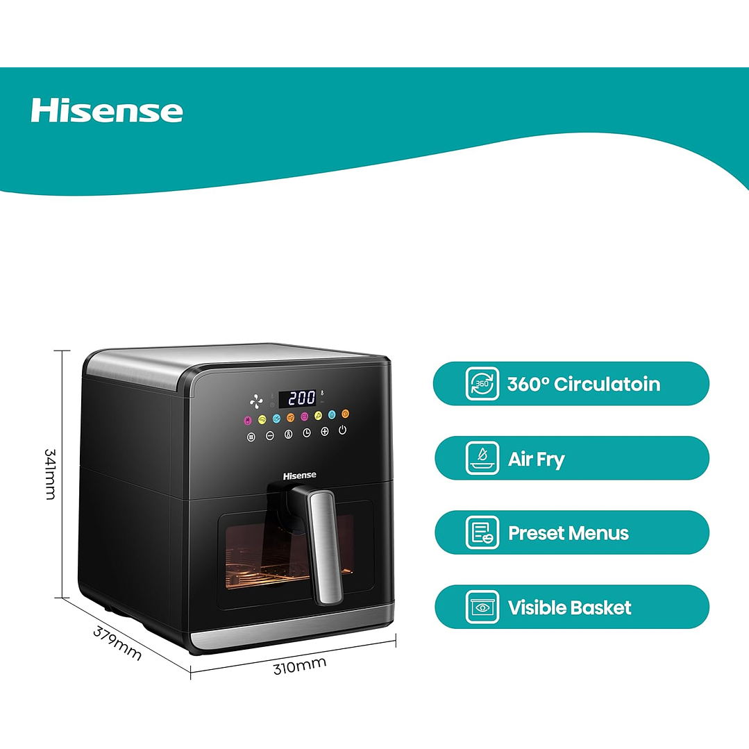 Hisense H09AFBKS4S | 8L Air Fryer 13