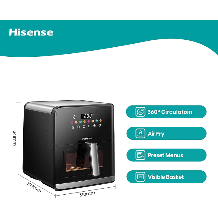 Hisense H09AFBKS4S | 8L Air Fryer 13