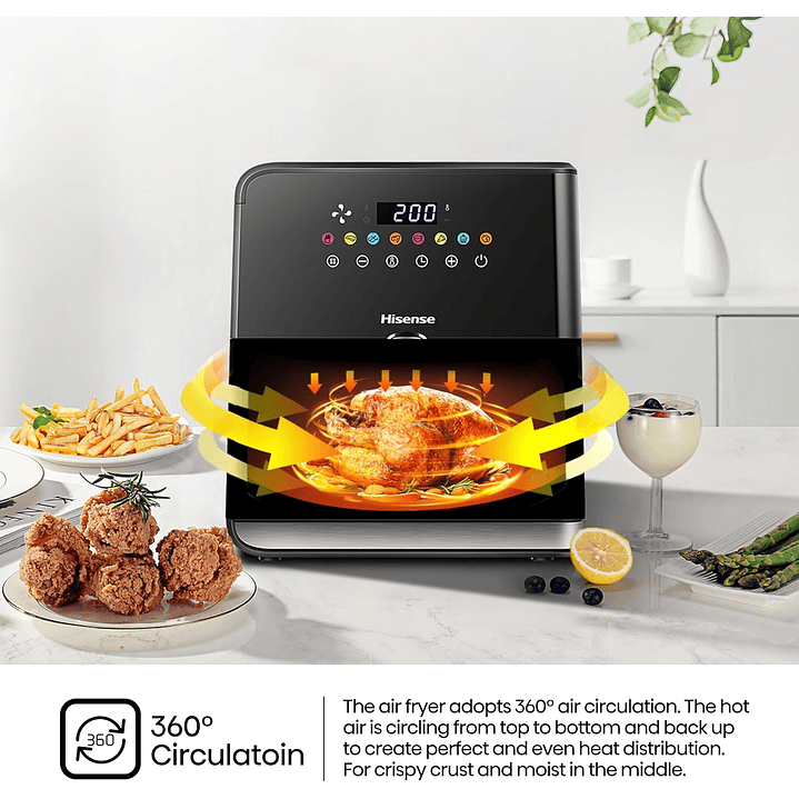 Hisense H09AFBKS4S | 8L Air Fryer 8
