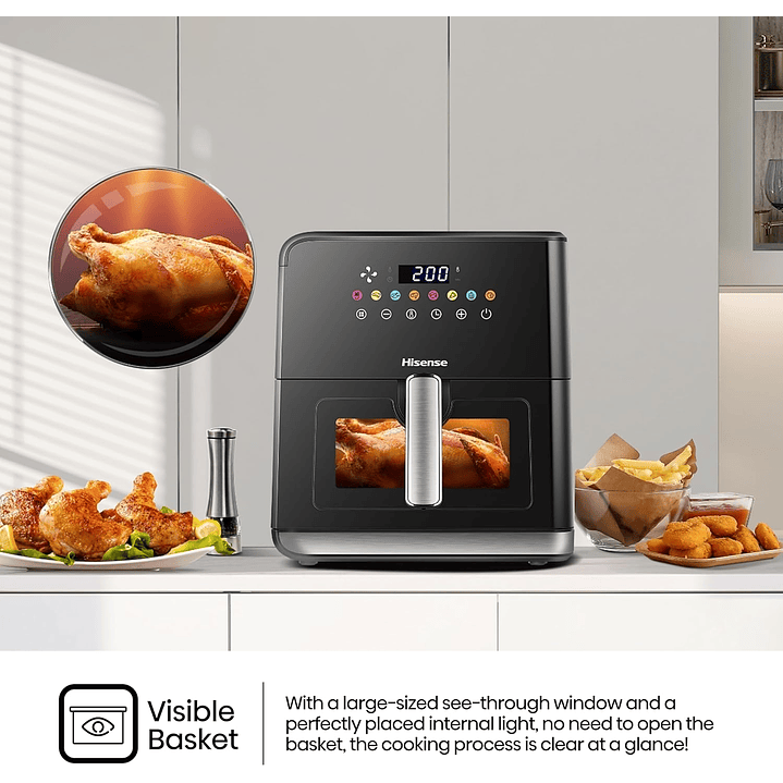 Hisense H09AFBKS4S | 8L Air Fryer 9