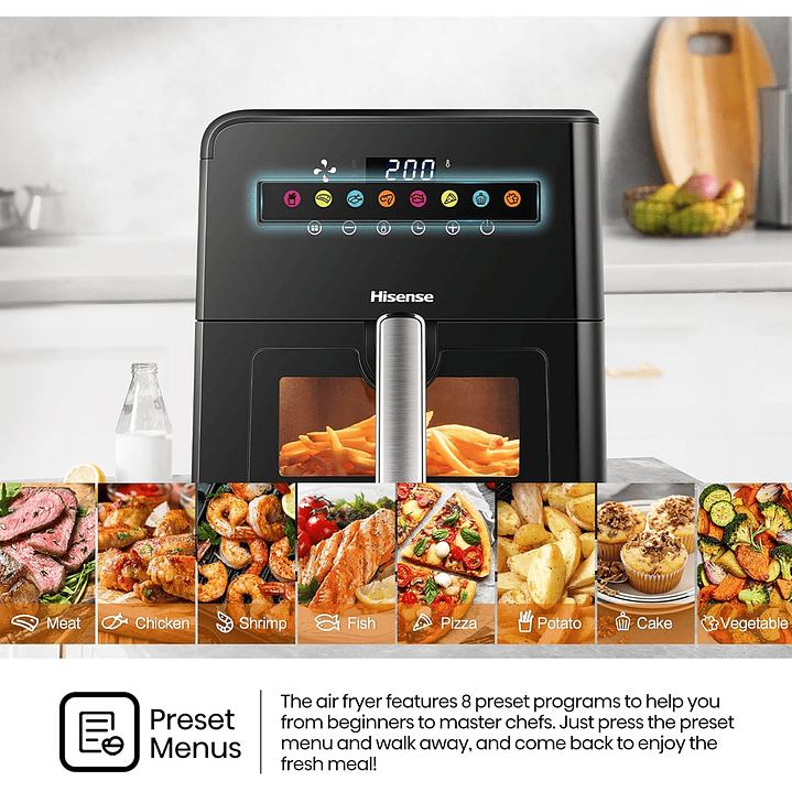 Hisense H09AFBKS4S | 8L Air Fryer 10