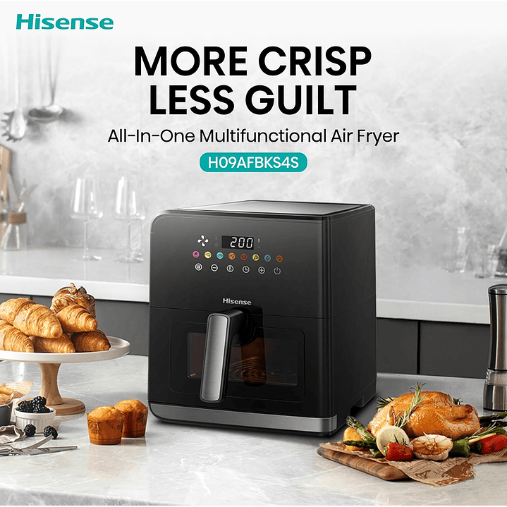 Hisense H09AFBKS4S | 8L Air Fryer 11