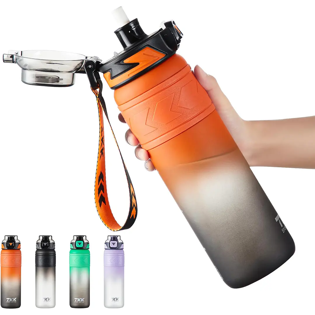 Garrafa de Água Tritan - Portátil com Canudo 1000ml 1