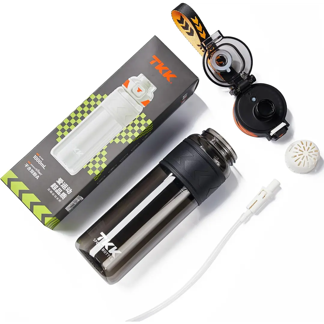 Garrafa de Água Tritan - Portátil com Canudo 1000ml 7