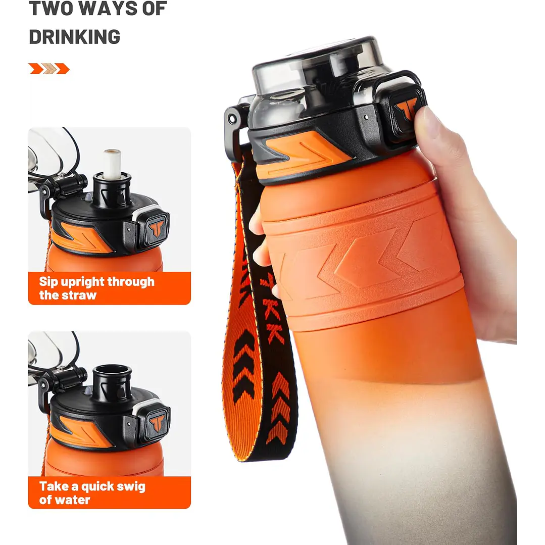 Garrafa de Água Tritan - Portátil com Canudo 1000ml 4