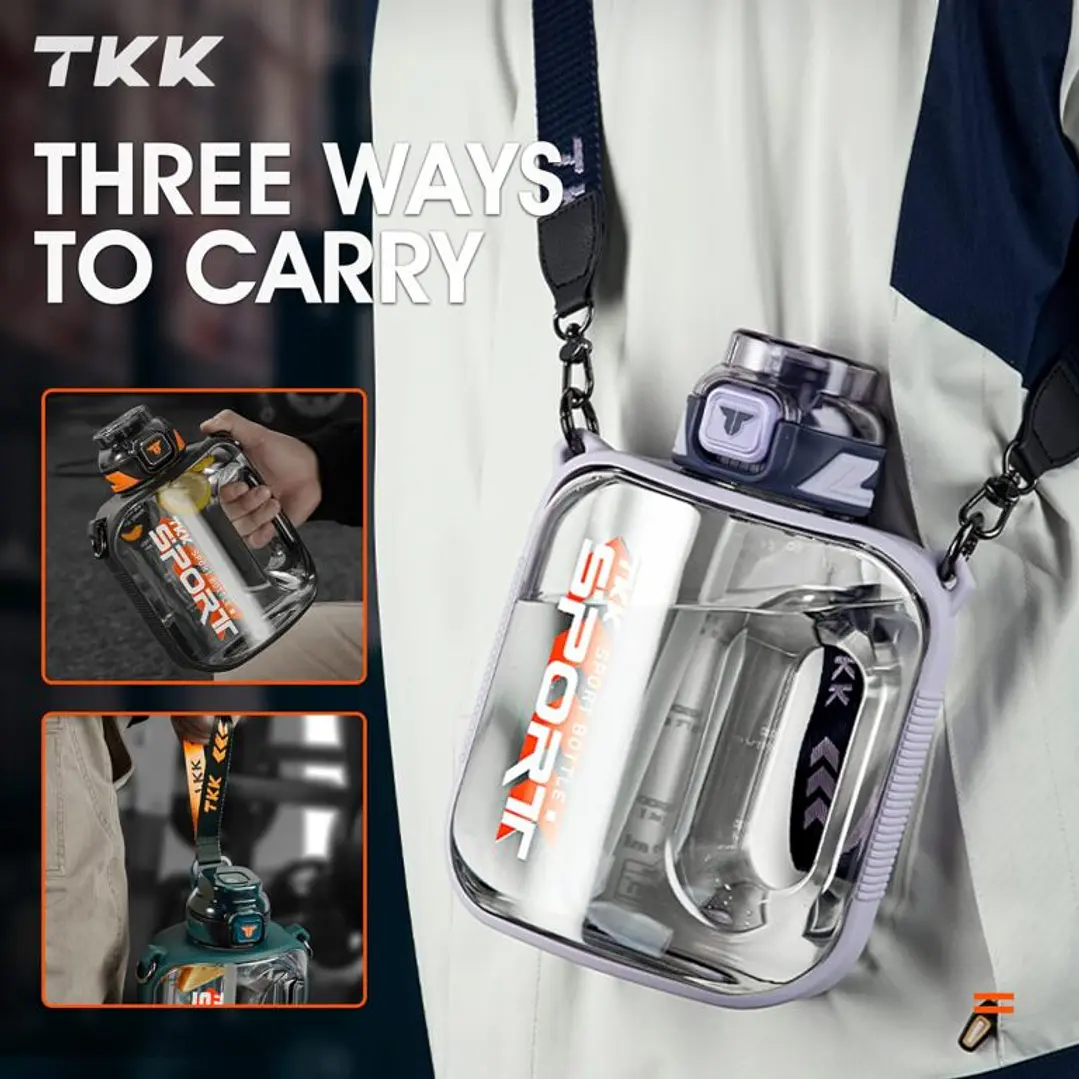 Garrafa de Água de 1,6 litro com palha TKK 1022 2