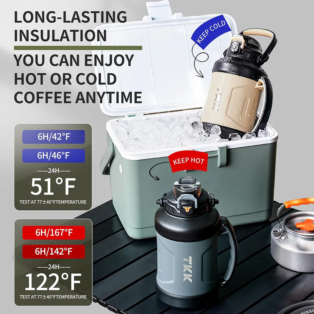 Garrafa de Água Térmica TKK-2028 1,5 l 8