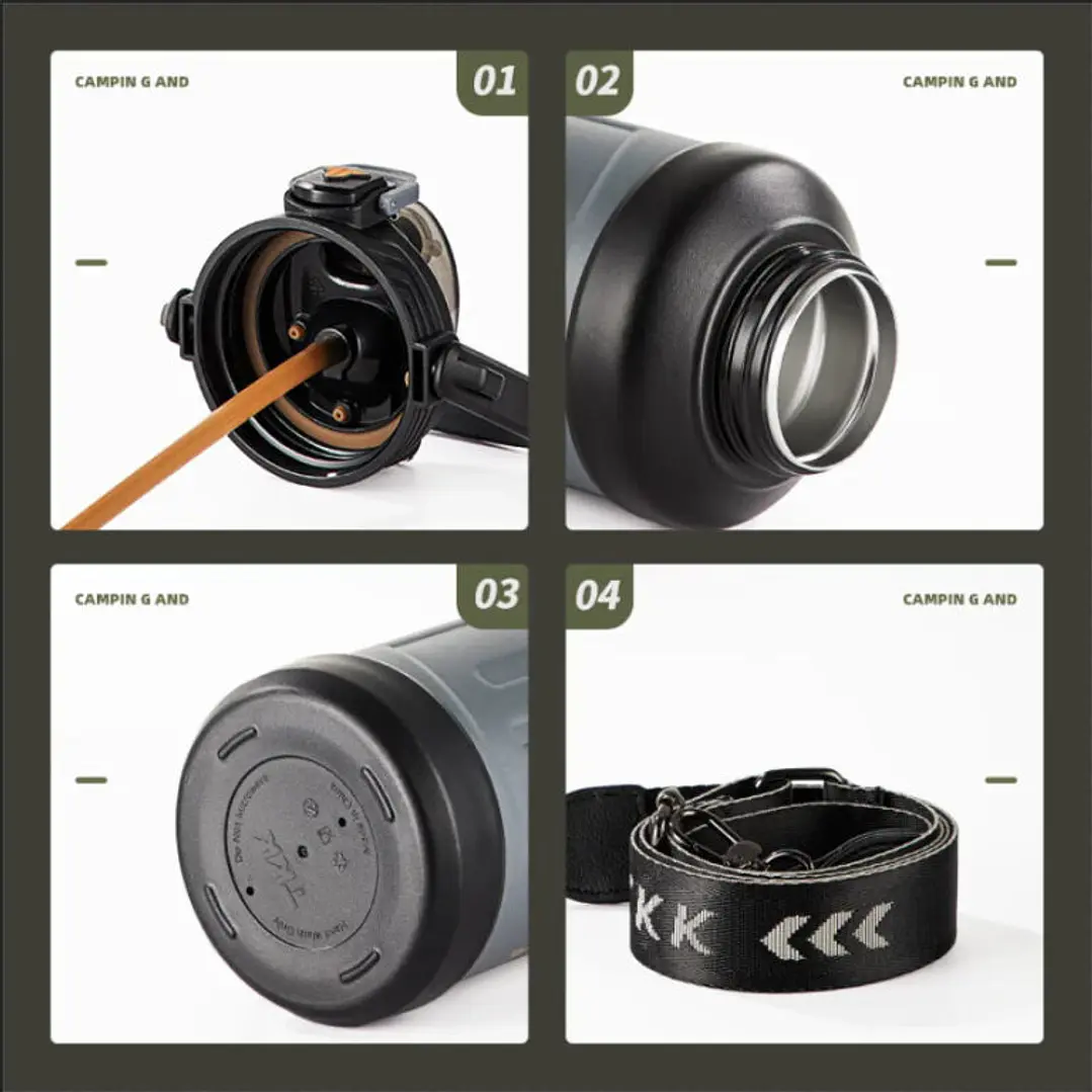 Garrafa de Água Térmica TKK-2028 1,5 l 10