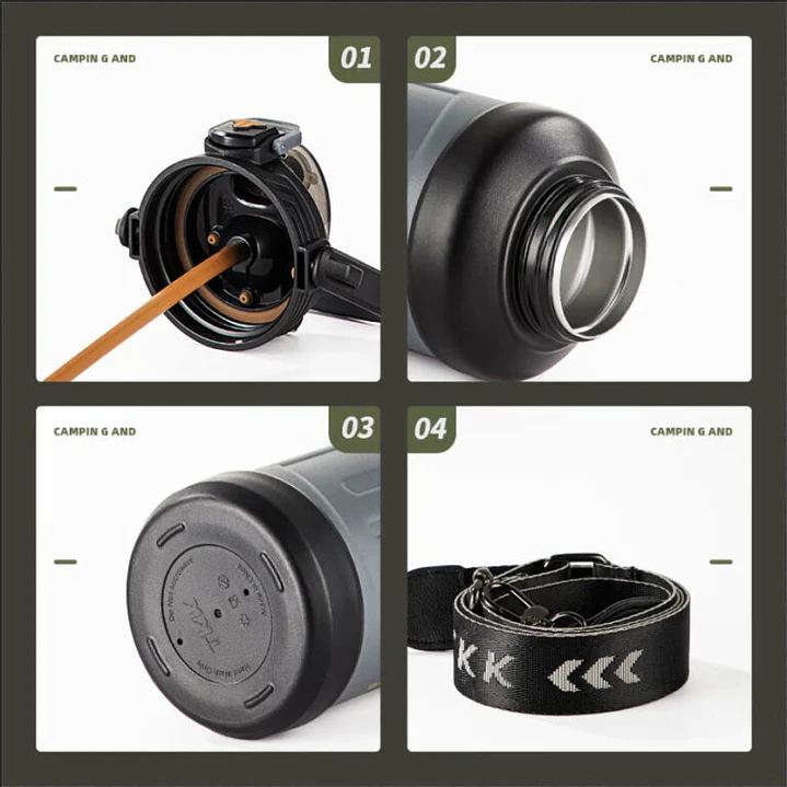 Garrafa de Água Térmica TKK-2028 1,5 l 10