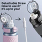 Garrafa de Água Térmica de 500 ml com Canudo TKK-2033 - thumbnail 6