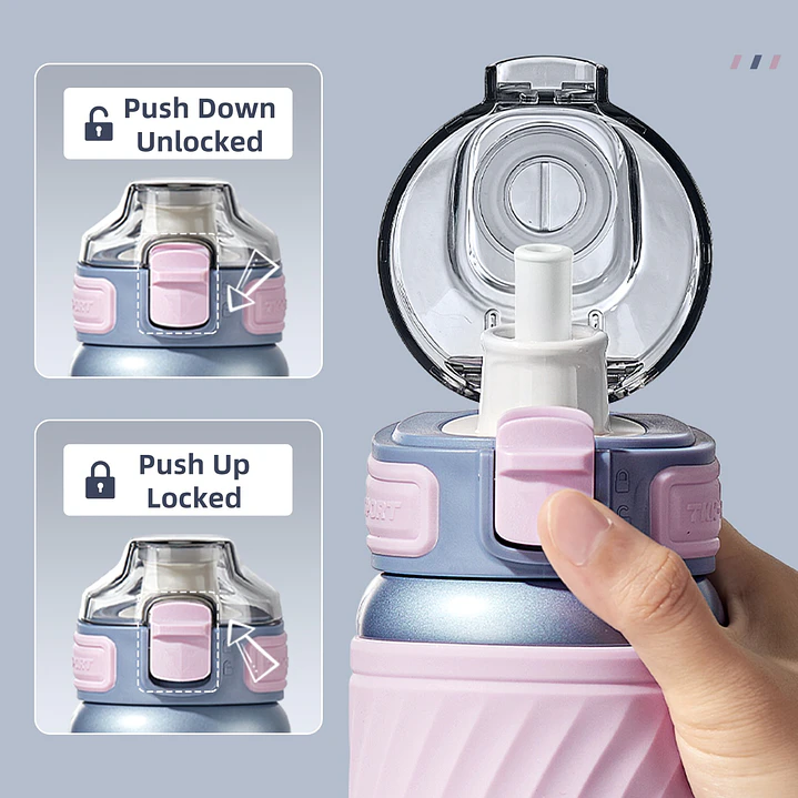 Garrafa de Água Térmica de 500 ml com Canudo TKK-2033 8