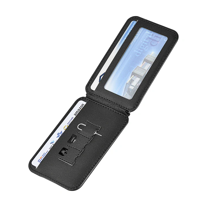 WiWU 2-in-1 Mag wallet with Strong Magnetic Adsorption Phone Stand and Card Wallet MW-003  4
