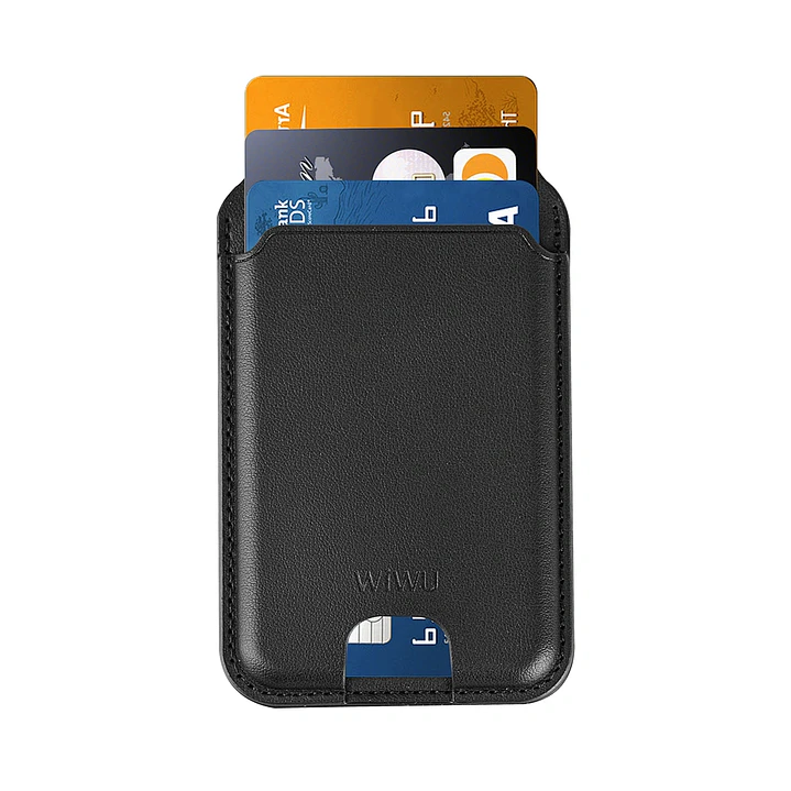 WiWU 2-in-1 Mag wallet with Strong Magnetic Adsorption Phone Stand and Card Wallet MW-003  3