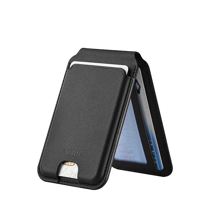 WiWU 2-in-1 Mag wallet with Strong Magnetic Adsorption Phone Stand and Card Wallet MW-003  5