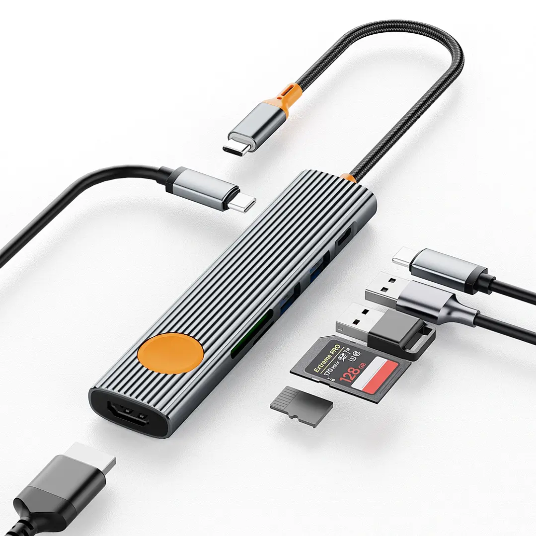 WiWU Travel 7in1 USB-C Hub Wi-HB007 2