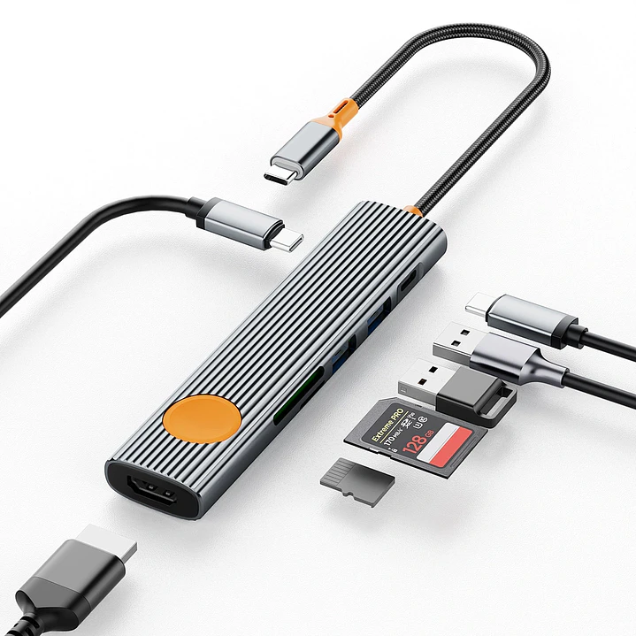 WiWU Travel 7in1 USB-C Hub Wi-HB007 2