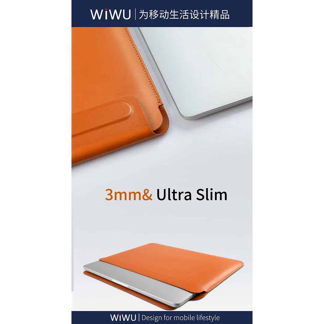 WIWU Skinpro Portable Stand Sleeve (12″,13.3″,14″,15.4″,16″) 3