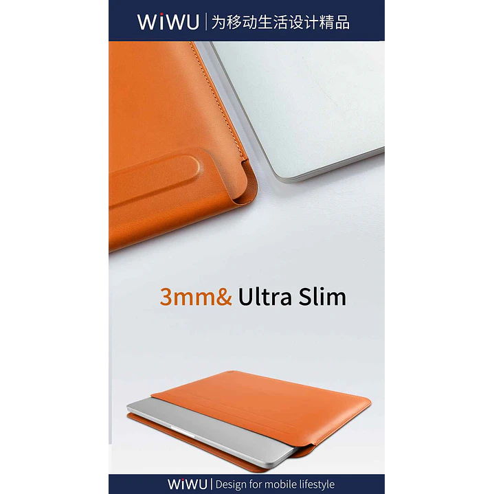 WIWU Skinpro Portable Stand Sleeve (12″,13.3″,14″,15.4″,16″) 3