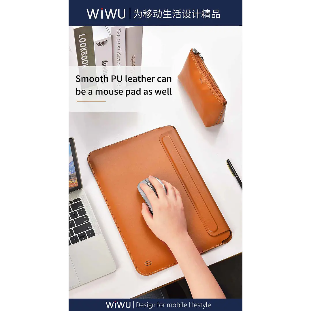 WIWU Skinpro Portable Stand Sleeve (12″,13.3″,14″,15.4″,16″) 9