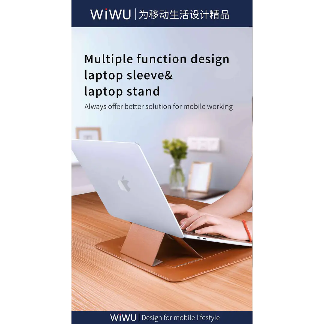WIWU Skinpro Portable Stand Sleeve (12″,13.3″,14″,15.4″,16″) 11
