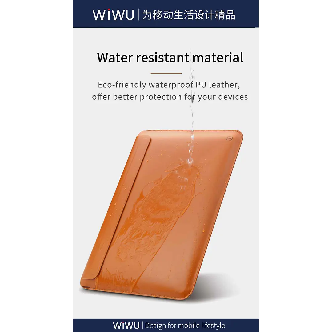 WIWU Skinpro Portable Stand Sleeve (12″,13.3″,14″,15.4″,16″) 12