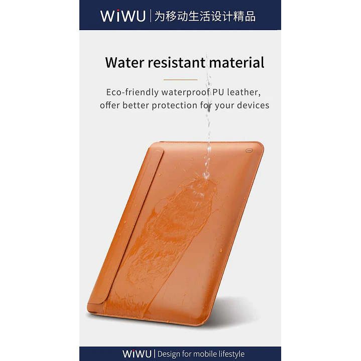 WIWU Skinpro Portable Stand Sleeve (12″,13.3″,14″,15.4″,16″) 12