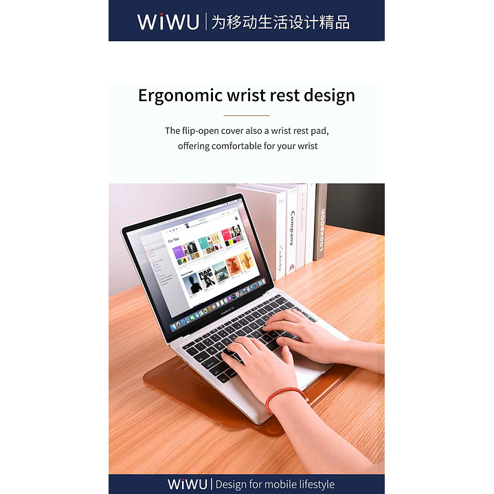 WIWU Skinpro Portable Stand Sleeve (12″,13.3″,14″,15.4″,16″) 14