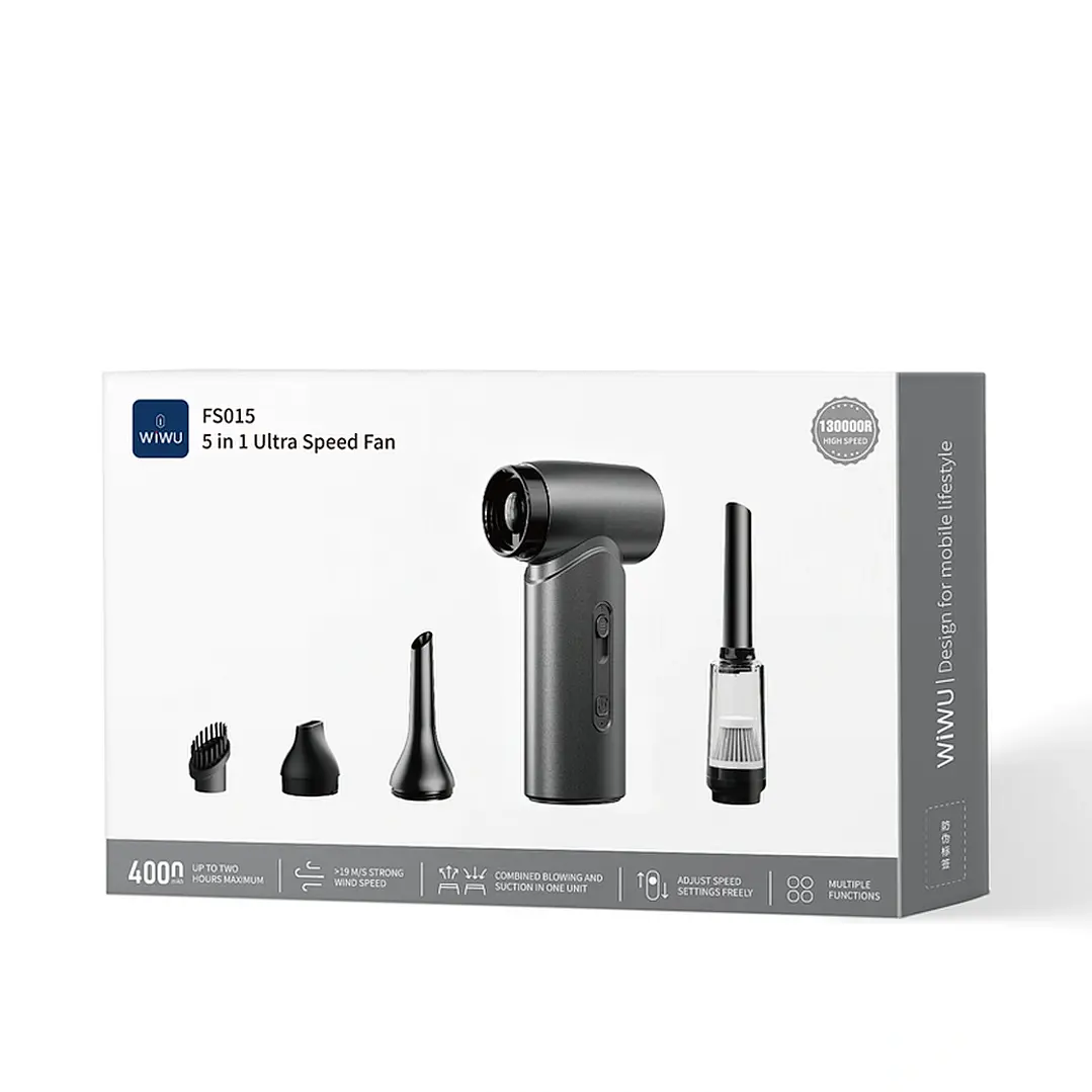 WIWU Hurricane Ultra High Speed Fan Wi-FS015 Powerful 4000mAh Metallic 7
