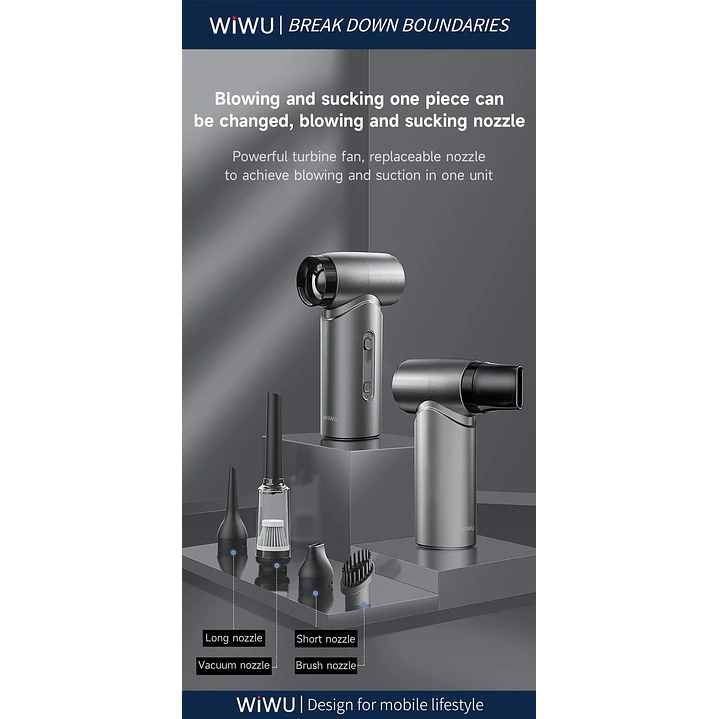 WIWU Hurricane Ultra High Speed Fan Wi-FS015 Powerful 4000mAh Metallic 11