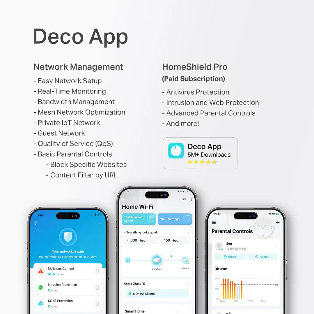 TP-Link Sistema Mesh Deco 7 BE25 Dual-Band BE5000 Wi-Fi 7 (3 Unidades) 8