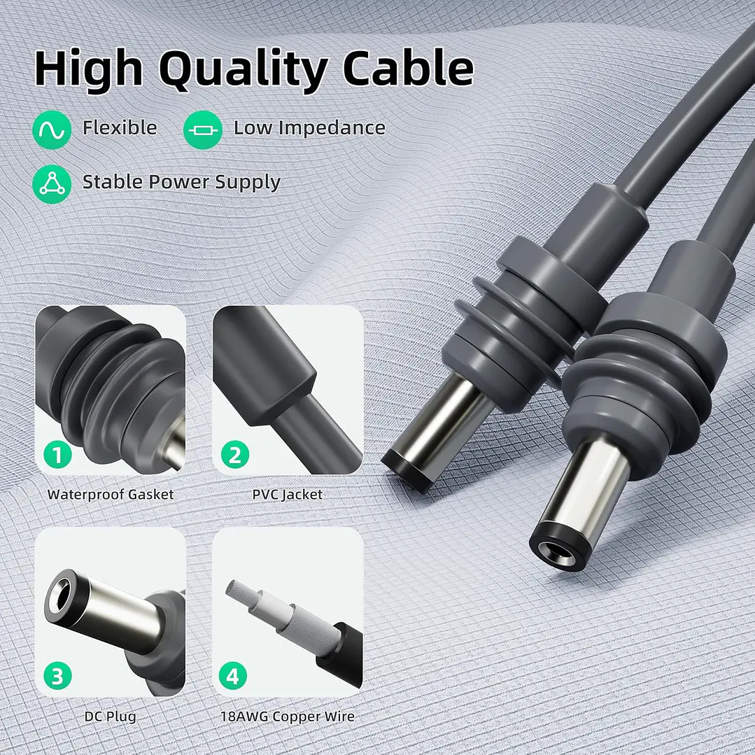 Cabo Starlink Mini de 10 metros DC 6