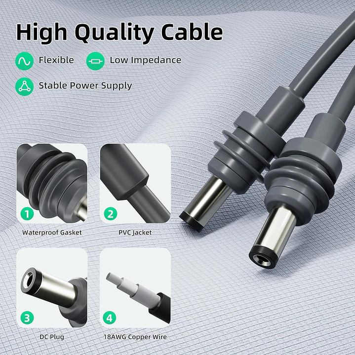 Cabo Starlink Mini de 10 metros DC 6