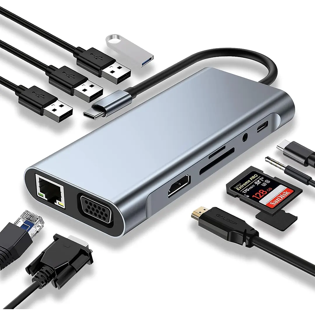 TYPE-C to HDTV 11 in 1 Hub 1
