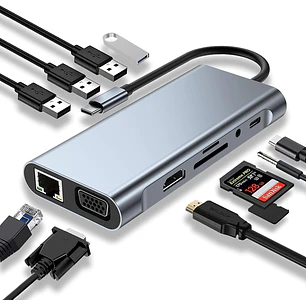 TYPE-C to HDTV 11 in 1 Hub