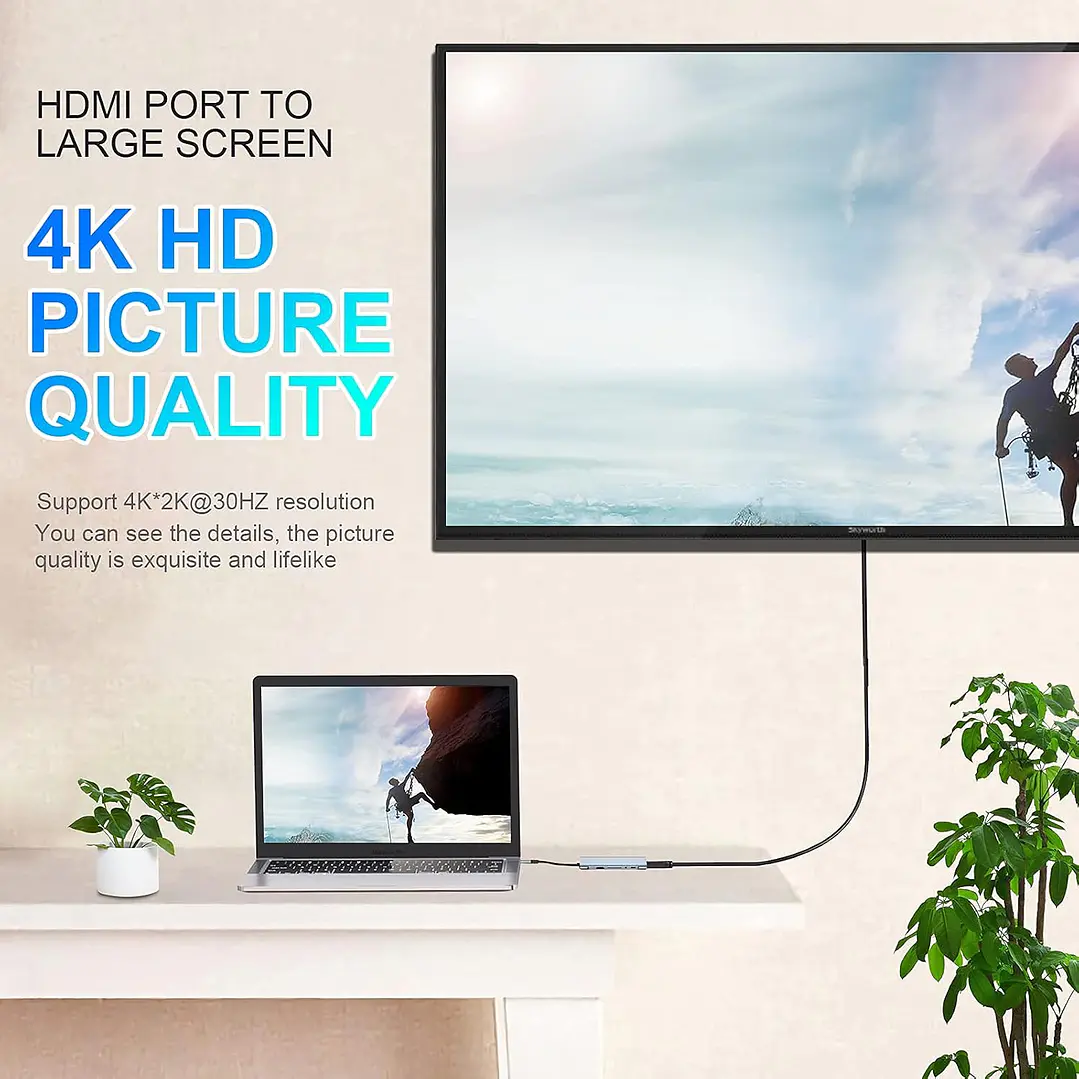 TYPE-C to HDTV 11 in 1 Hub 7
