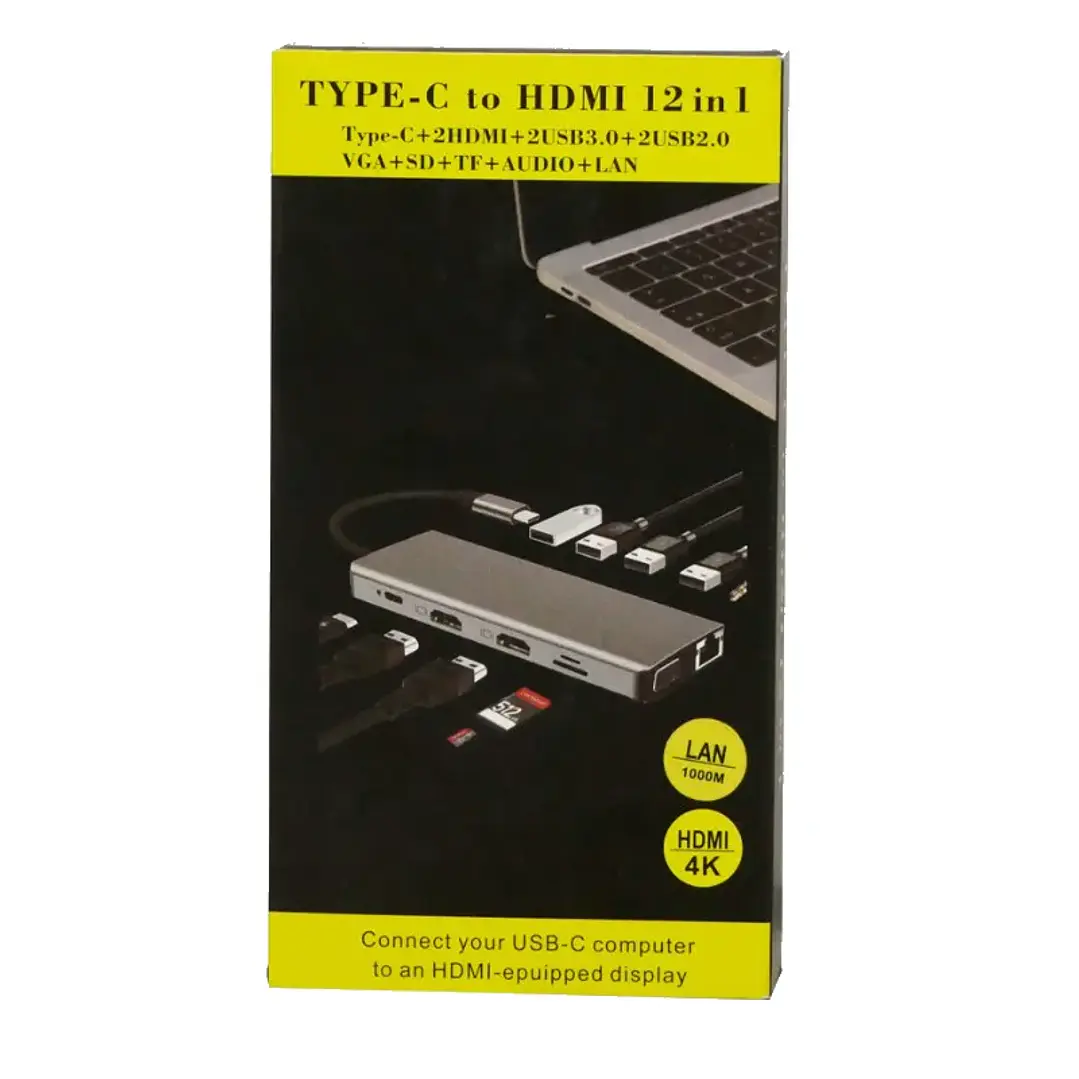 TYPE-C to HDTV 12 in 1 Hub 1