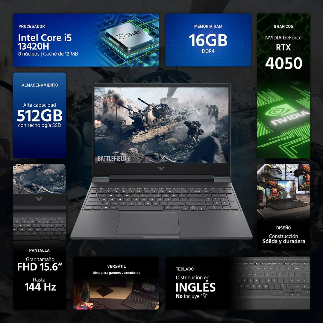 HP Victus Gaming 15-fa2082wm 15.6