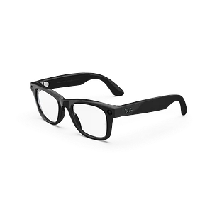 Oculos Ray-Ban Meta Wayfarer Gen 1 Shiny Black Clear S53
