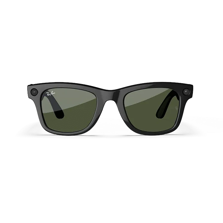 Oculos Ray-Ban Meta Wayfarer Gen 1 Matte black, Graphite Green Transitions S53 2