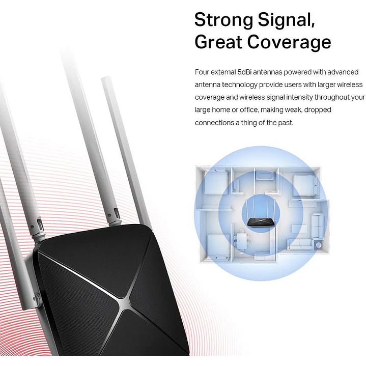 Mercusys AC12 AC1200 Wireless Dual Band Router 5