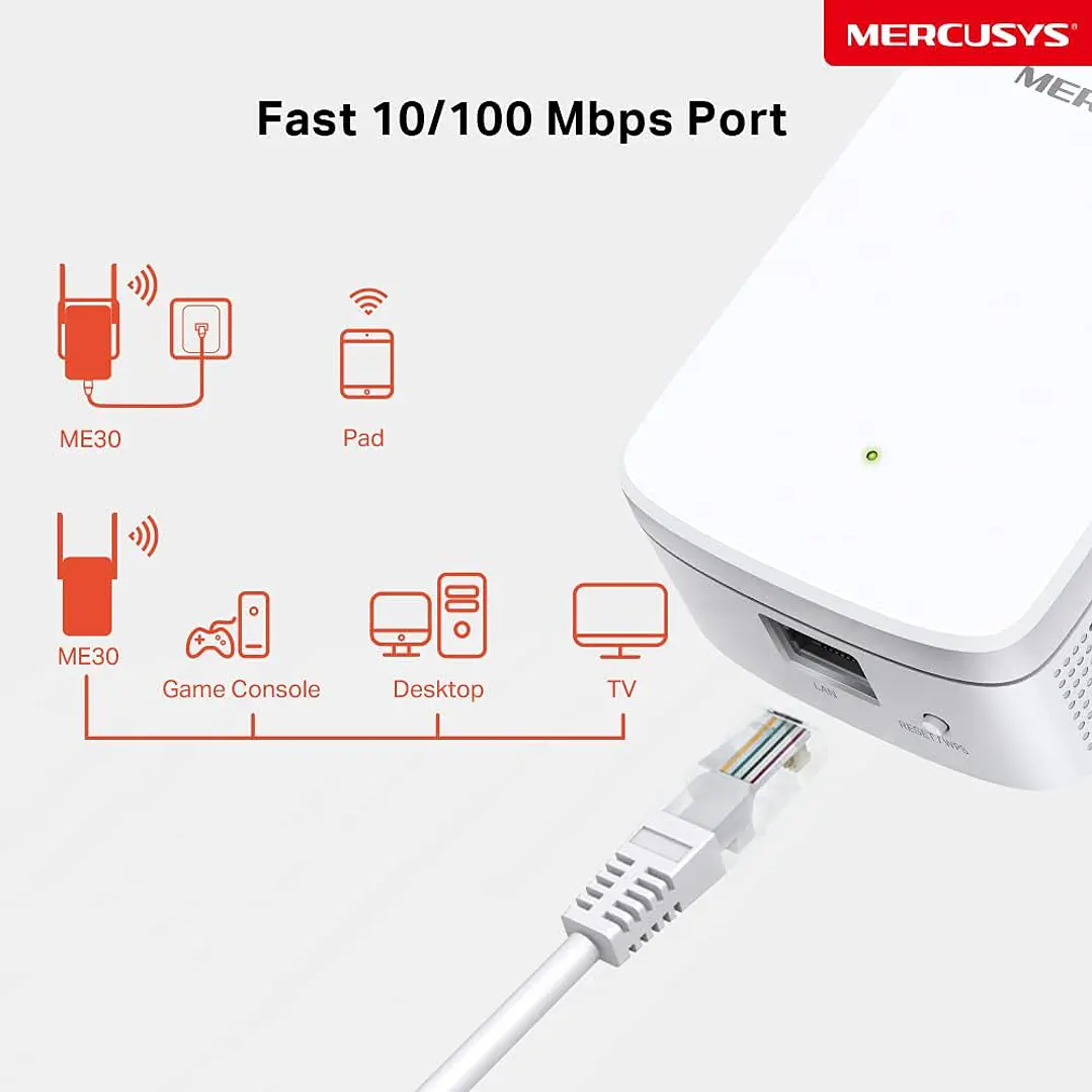 Mercusys ME30 AC1200 Wi-Fi Range Extender 7