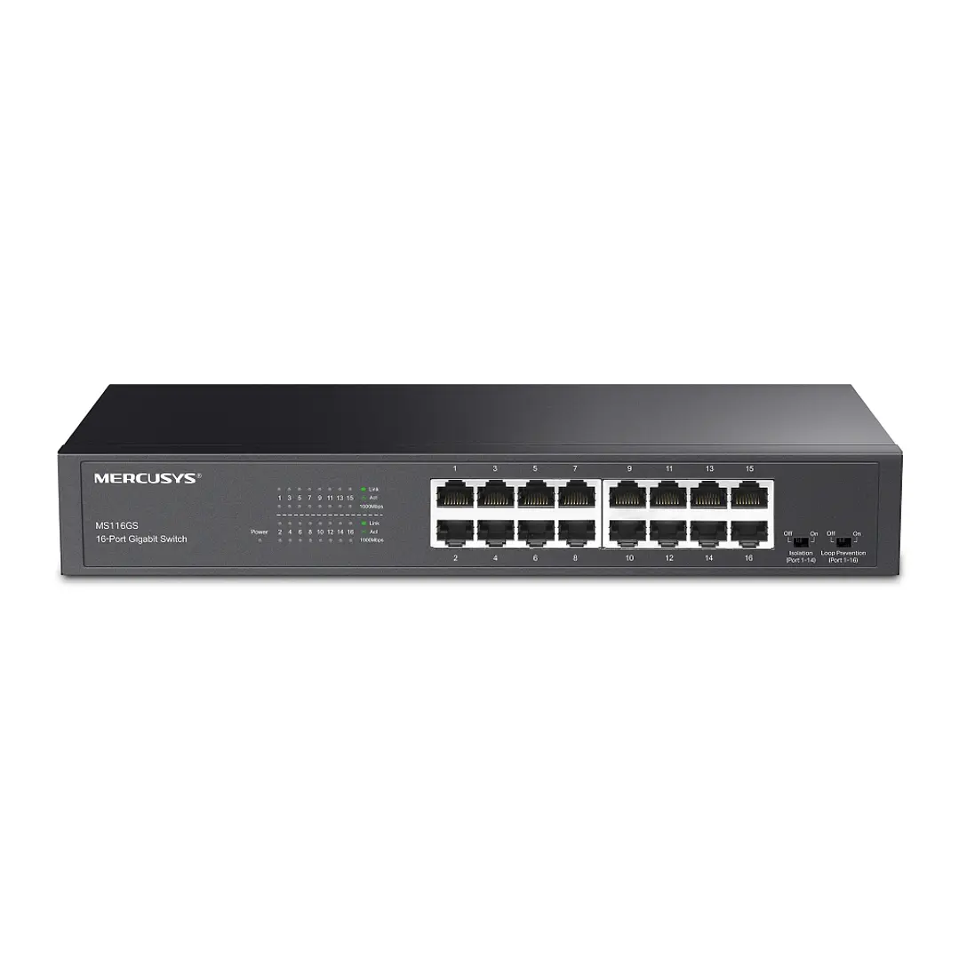 Mercusys MS116GS 16-Port Gigabit Desktop/Rackmount Switch 1