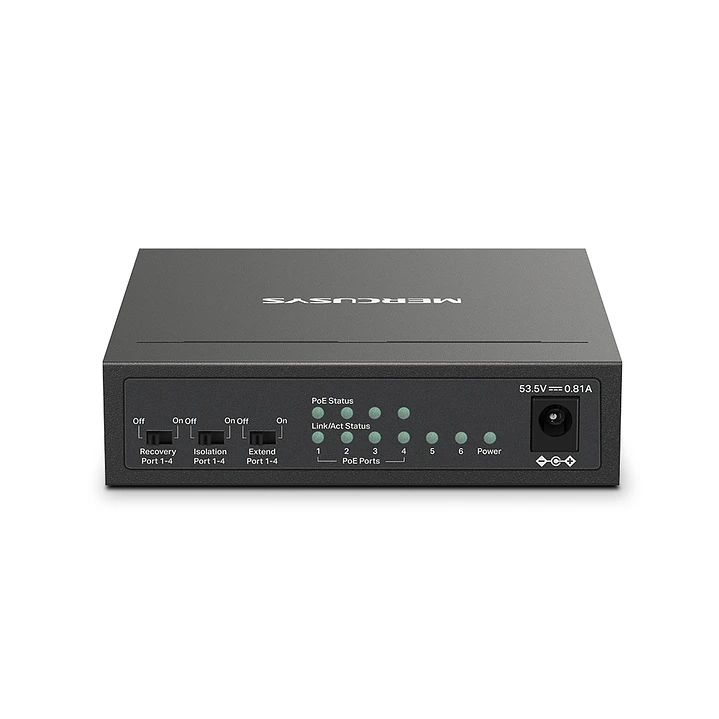 Mercusys MS106LP 6-Port 10/100Mbps Desktop Switch with 4-Port PoE 11