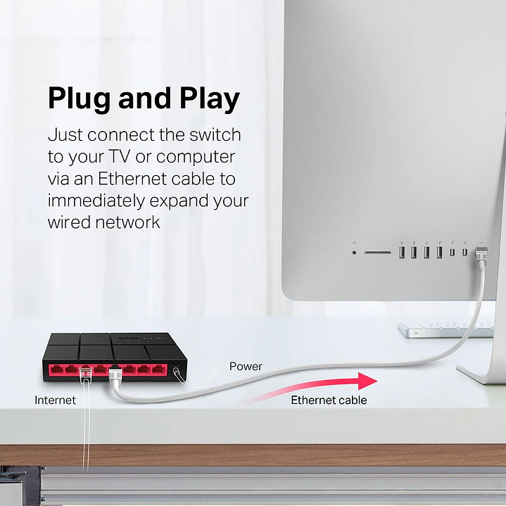 Mercusys MS108G 8-Port Gigabit Desktop Switch 5