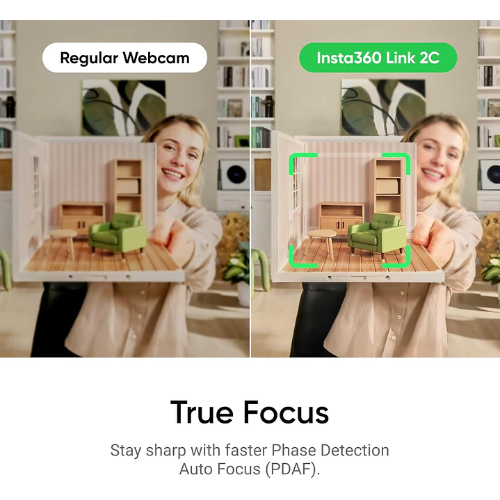 Insta360 Link 2C - Webcam 4K AI 6