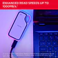SANDISK 1TB Extreme Portable SSD, Officially Licensed for PlayStation 5 Console and PC - up to 1000MB/s, USB-C, USB 3.2 Gen 2 - thumbnail 7