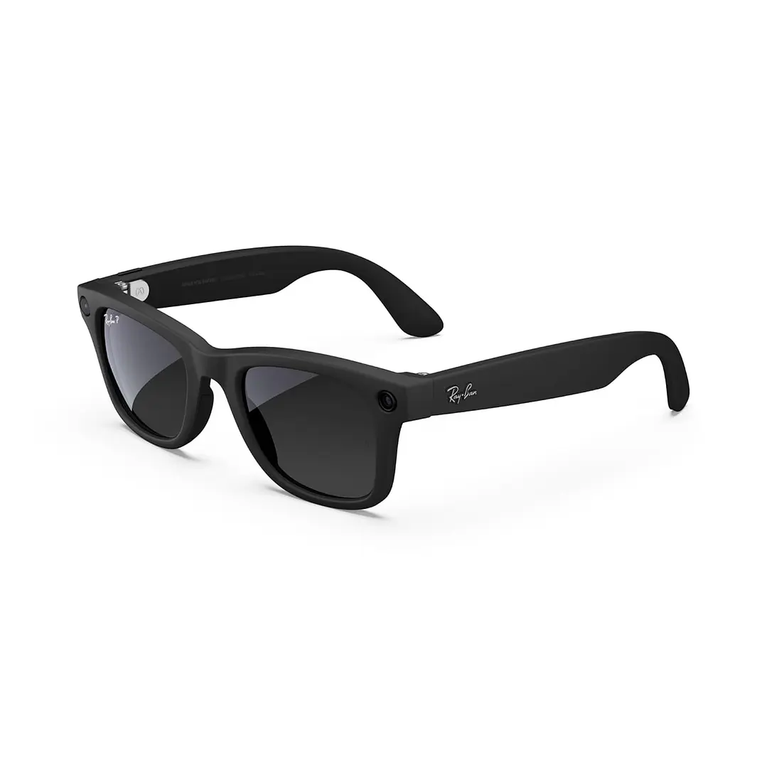 Óculos Ray-Ban Meta Wayfarer Gen 1 – Matte Black, Graphite Polar Gradient, S50 1